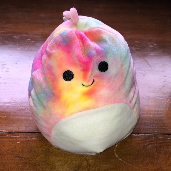 Other - Squishmallows Dinosaur 7” Plush Pastel Tie Dye Happy & Light Blue Mad Gr…